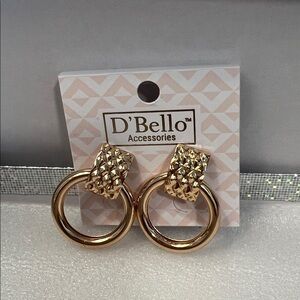 Fashion Rosegold Hoop Posts